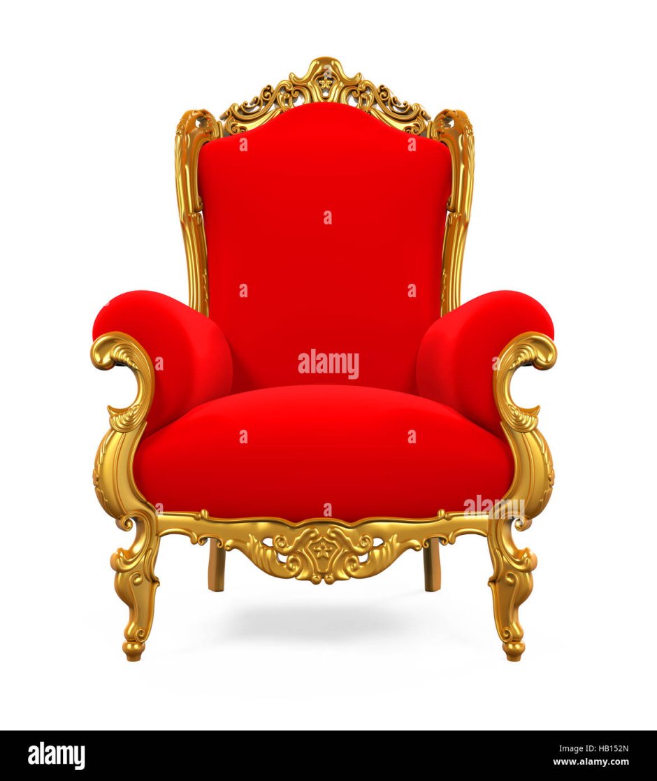 Царский трон кресло на прозрачном фоне
