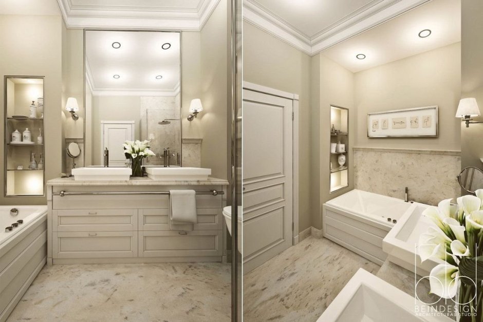 Ванна в стиле Неоклассика 3кв м