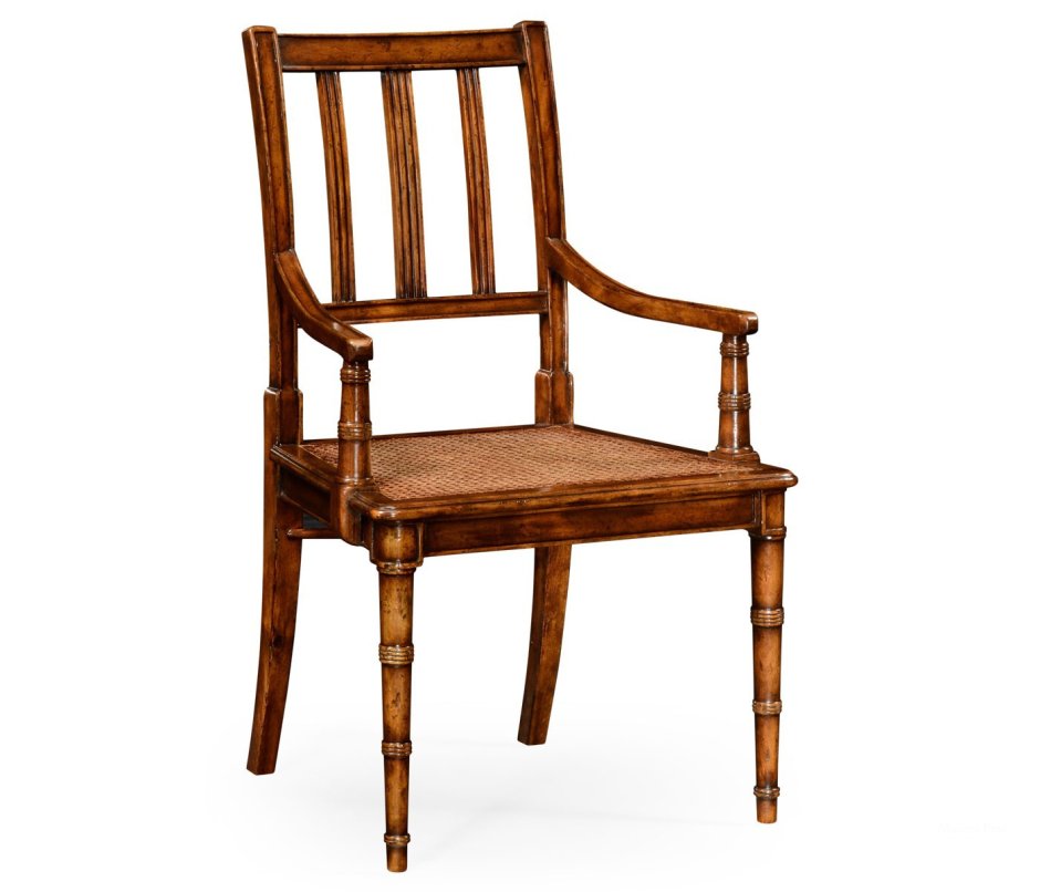 Стул с плетеным сиденьем и спинкой Country Farmhouse