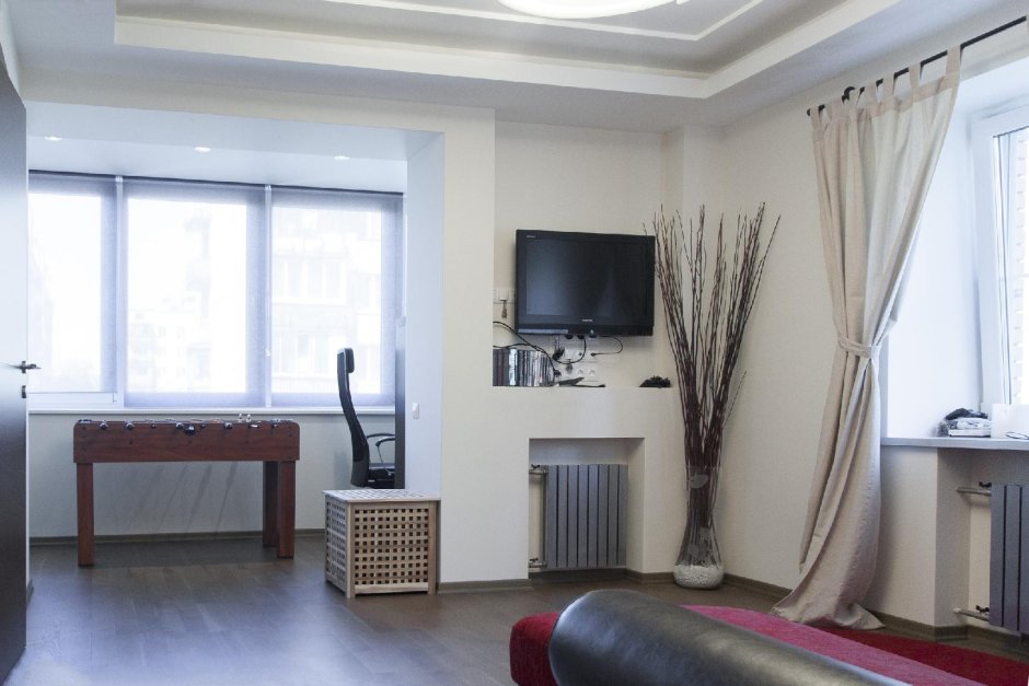 Балкон присоединенный к комнате