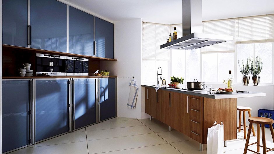 Кухонные шкафы с раздвижными дверцами