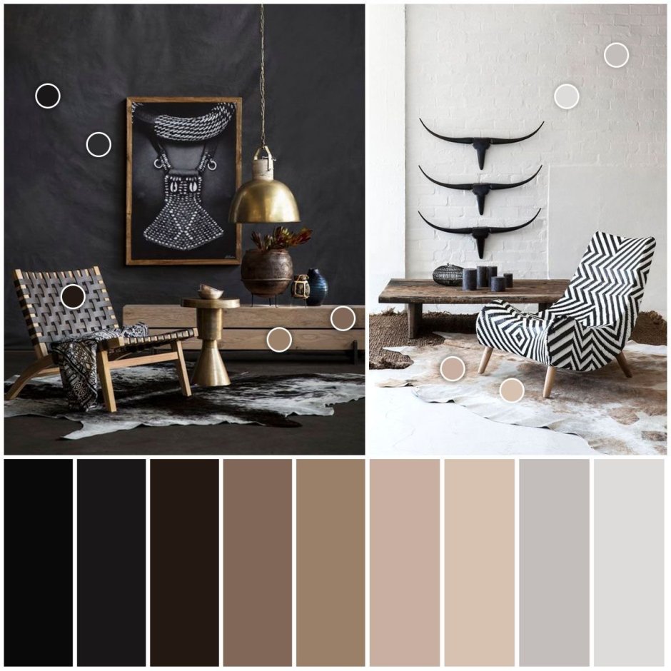 Бронза в интерьере спальни