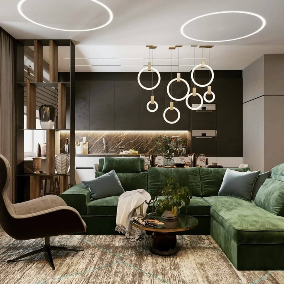 Диван в современном интерьере