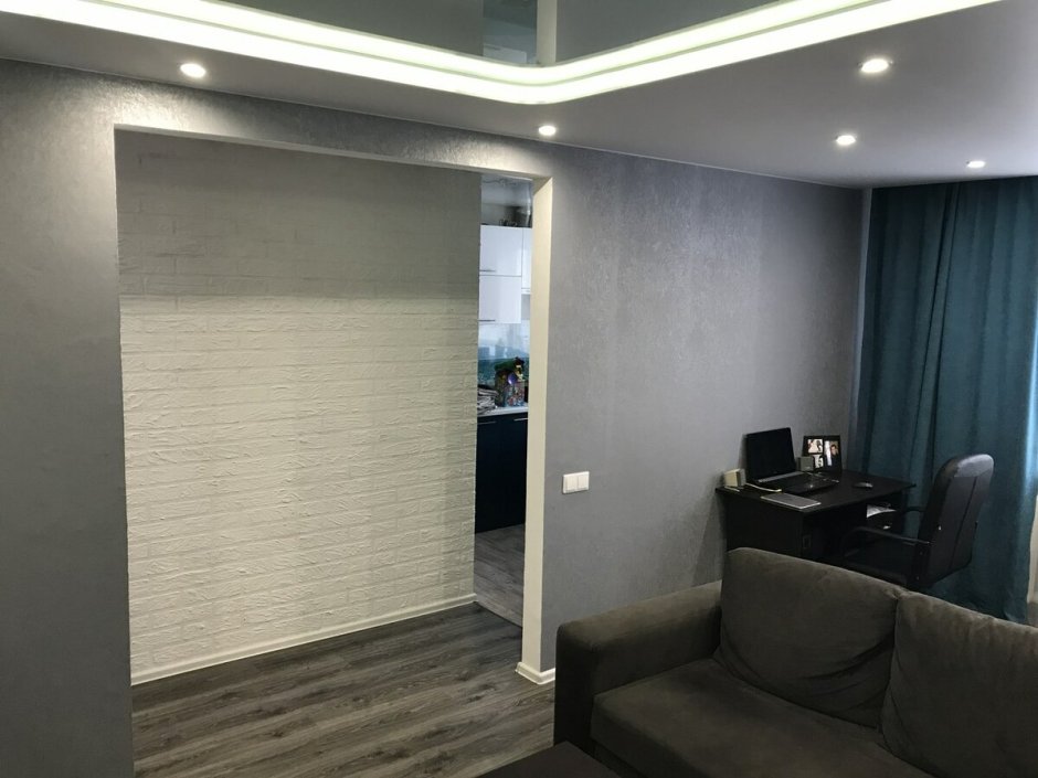 Отделка комнаты в светлых тонах