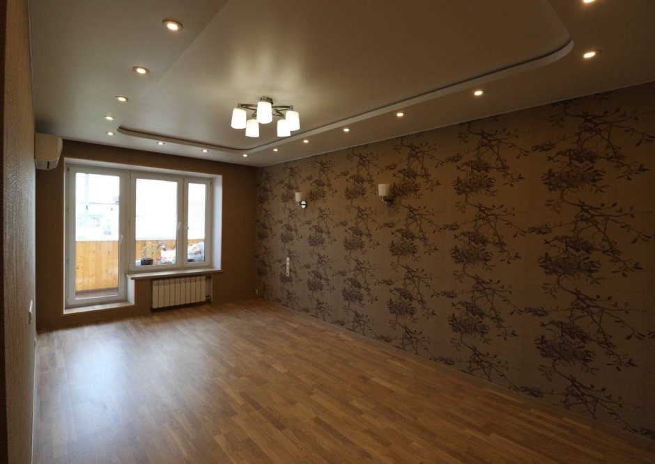 Гостиная в бежевых тонах