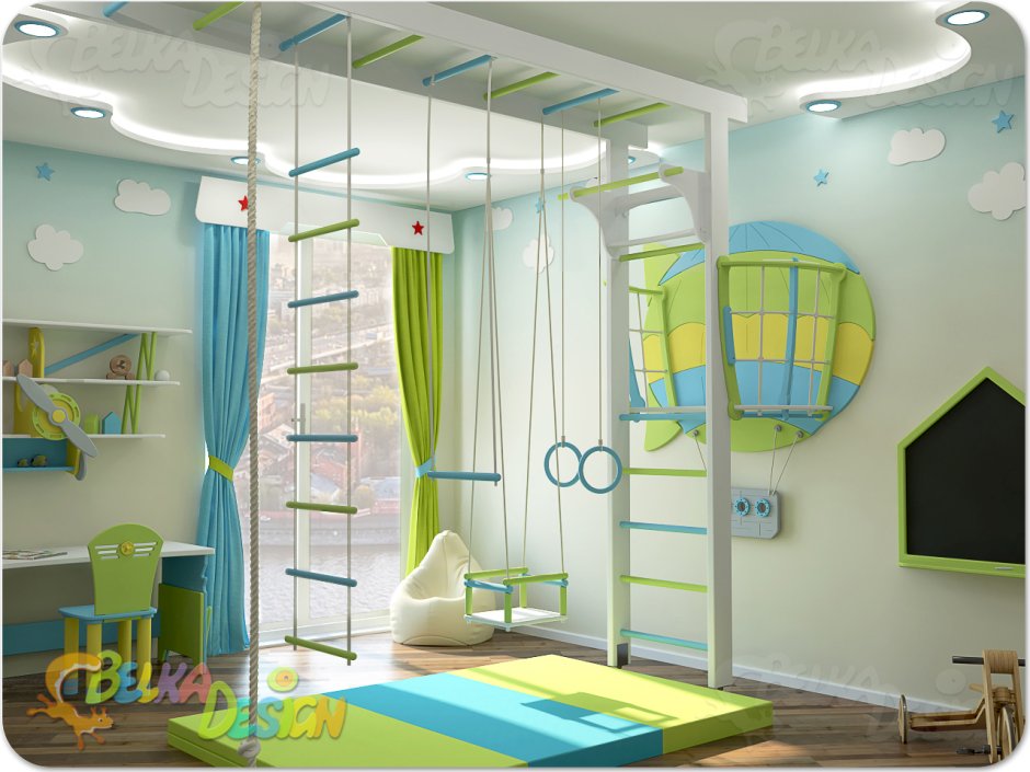 Детская со спортивным уголком