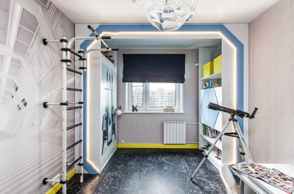 Спортивный уголок в комнате подростка