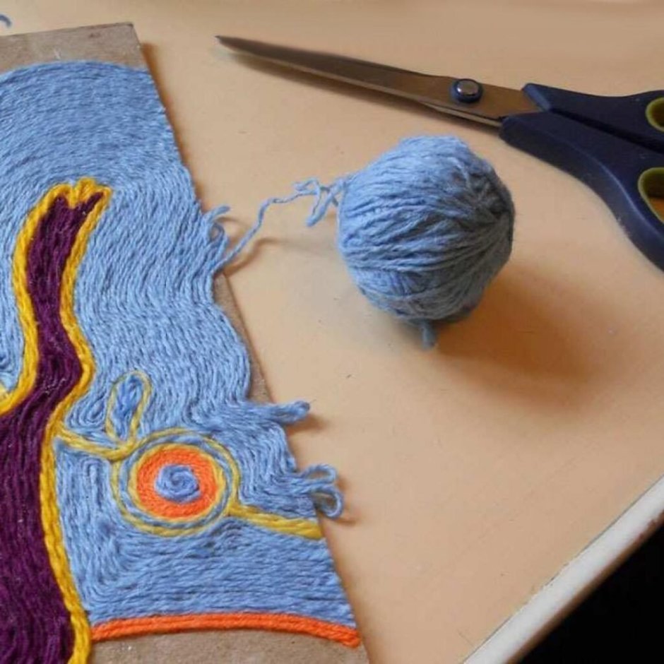 Ниткография Дельфин