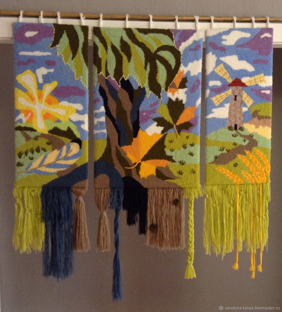 Нетканый гобелен китайская намотка