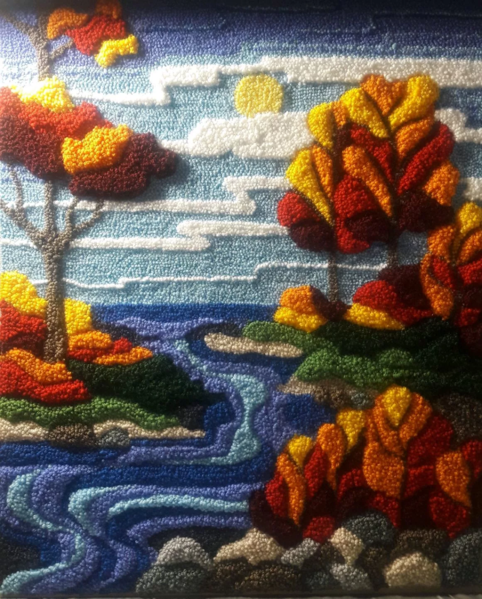 Нетканые гобелены иглопробивная техника