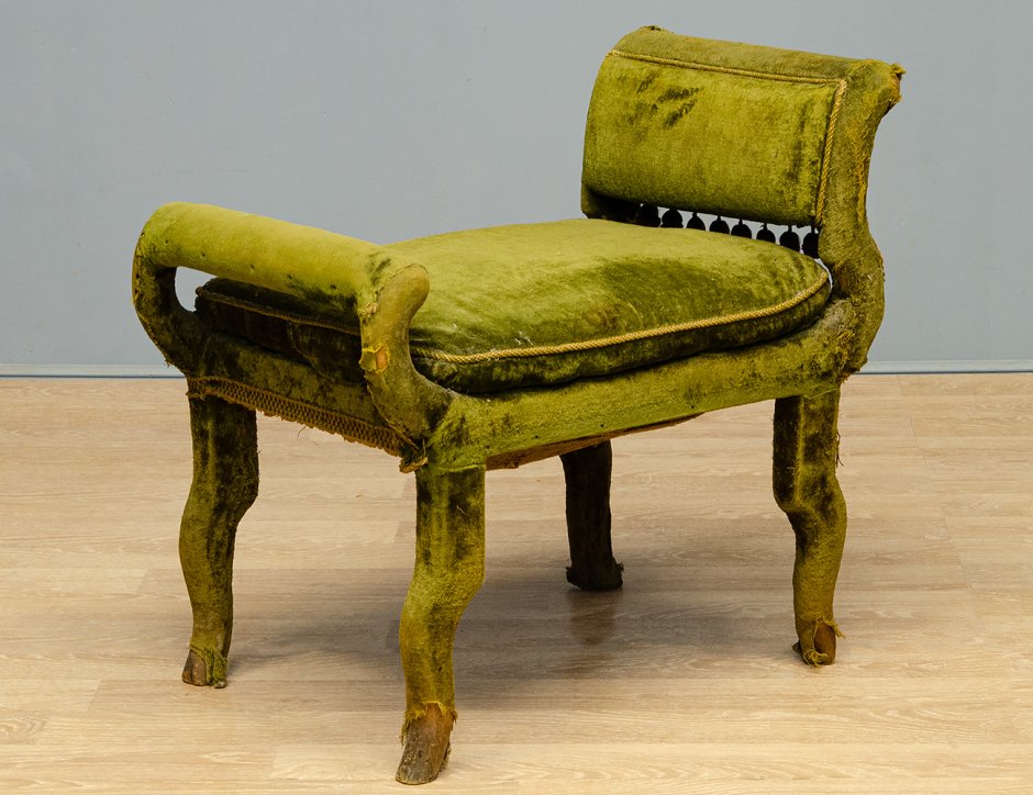 Старинная банкетка Модерн груша