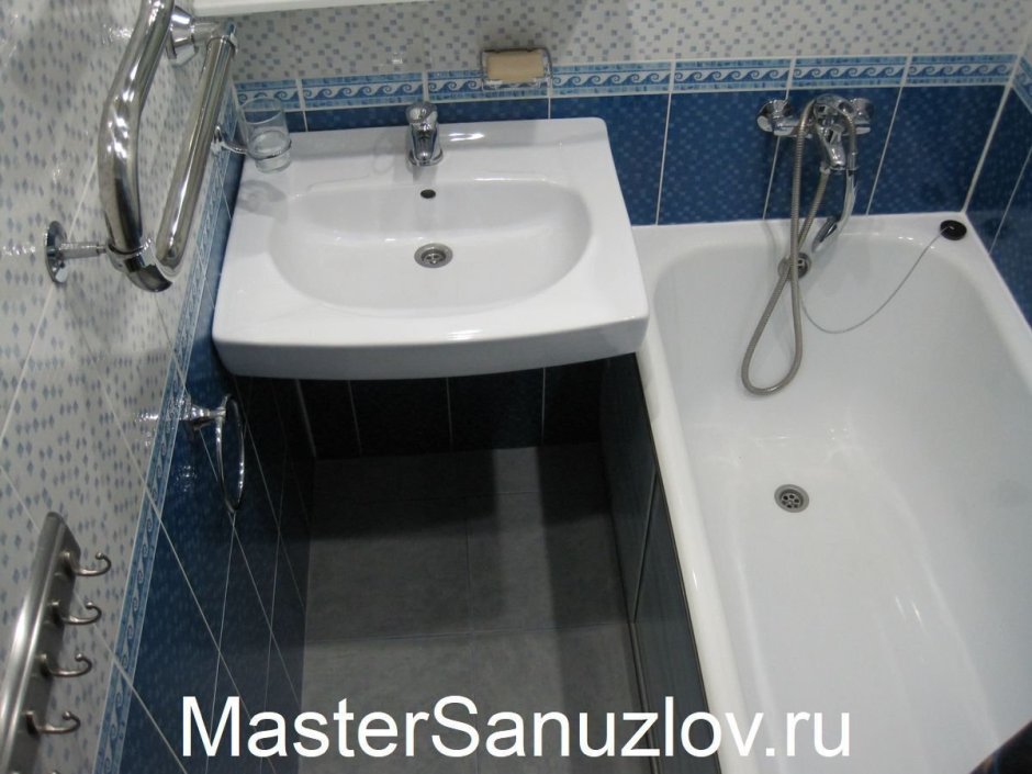 Отделка маленькой ванной комнаты