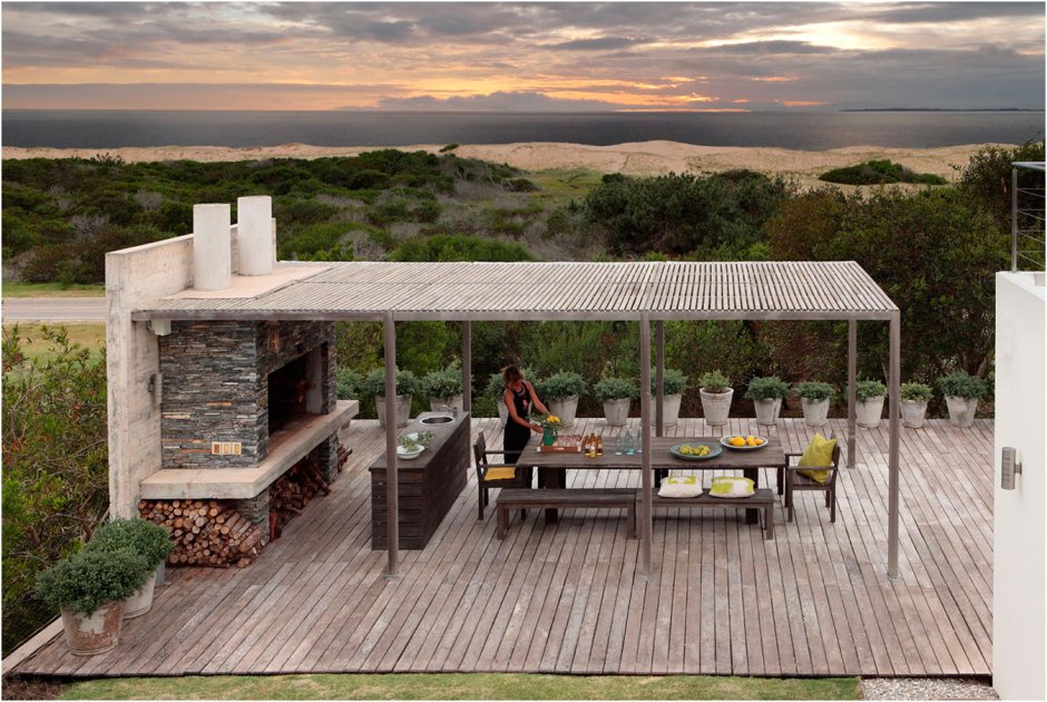 Барбекю пергола лофт