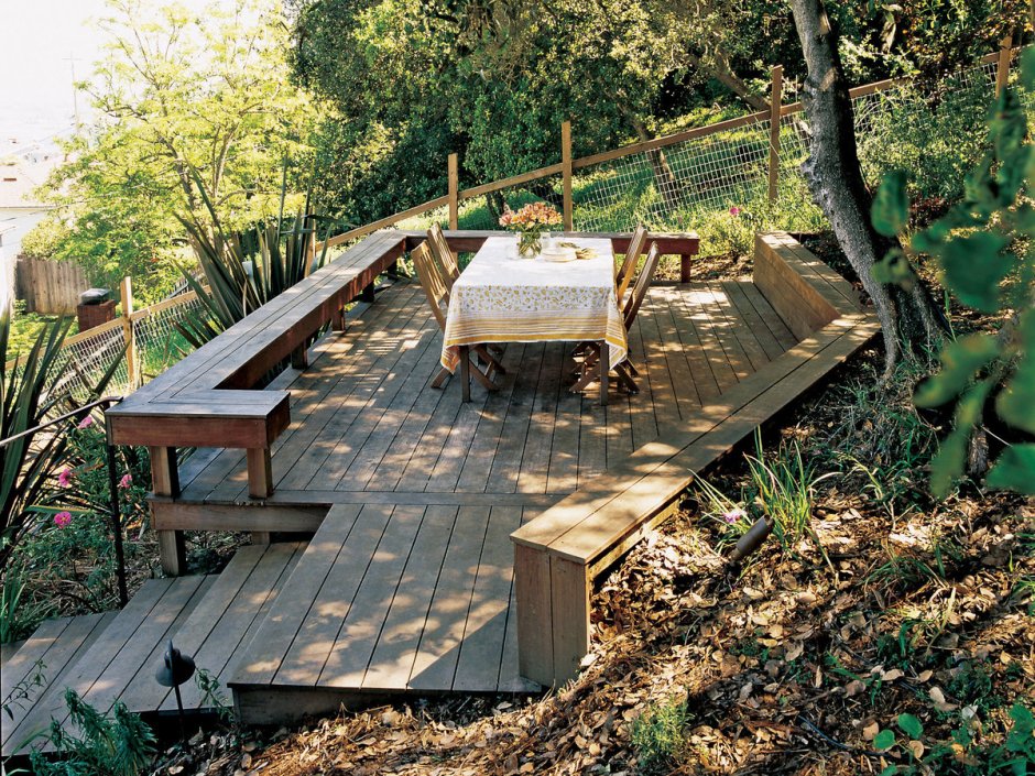 Терраса на склоне