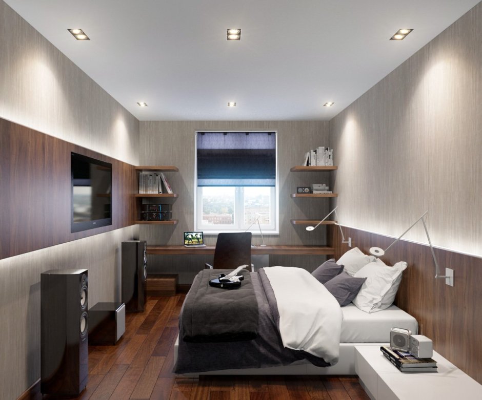 Планировка узкой длинной комнаты