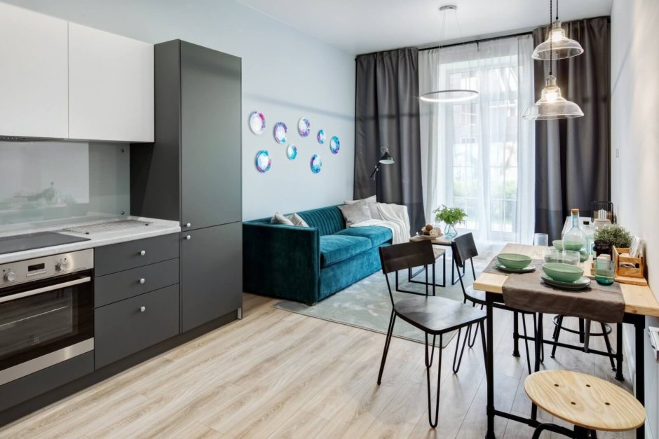 Кухня-гостиная 20 кв.м пик