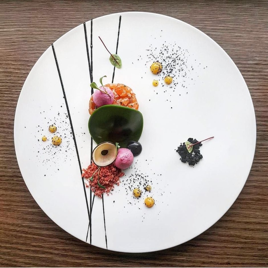 Украшение тарелки для подачи