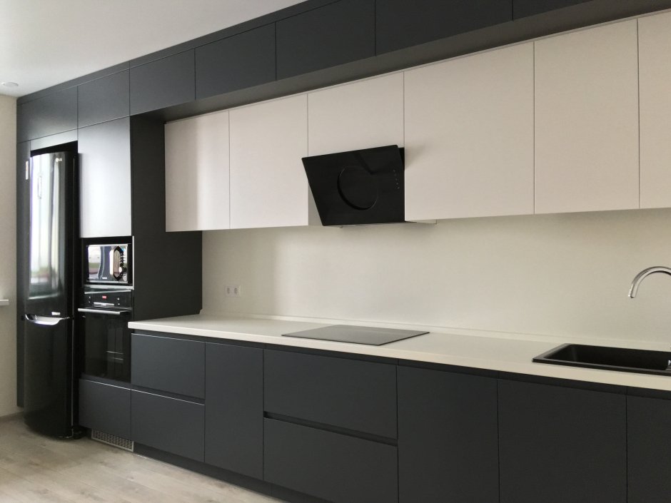 Кухонные гарнитуры темный низ светлый верх