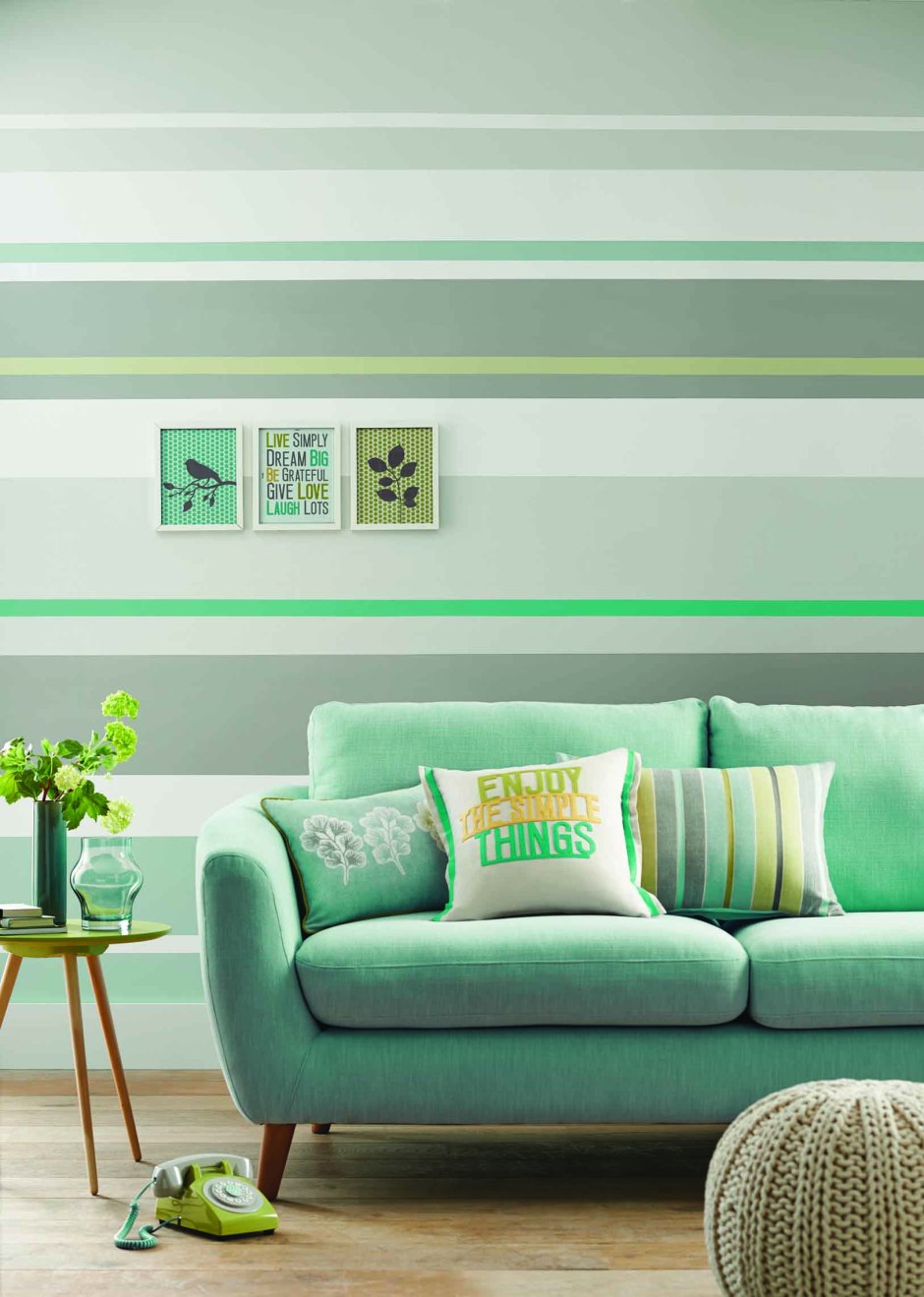 Сочетание мятного цвета в интерьере