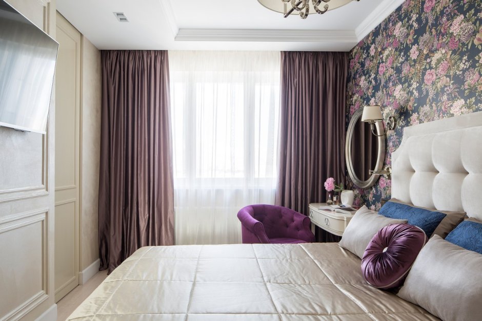 Шторы коричневые