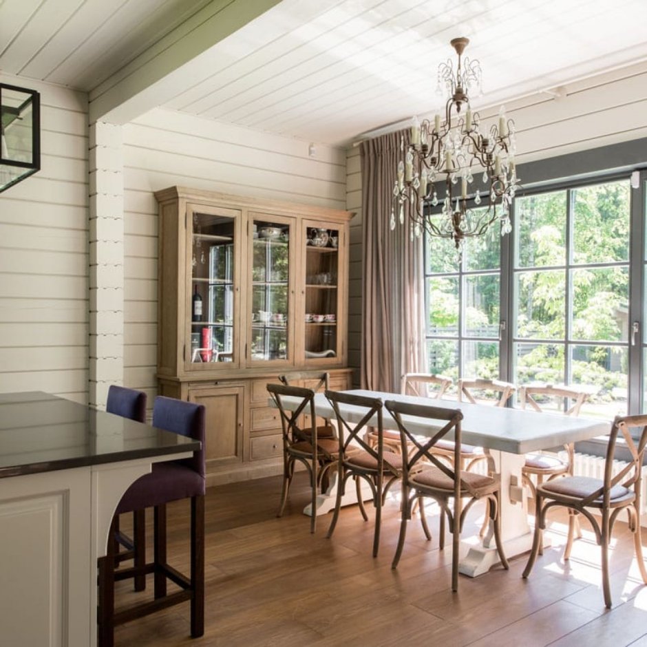 Отделка комнаты блокхаусом