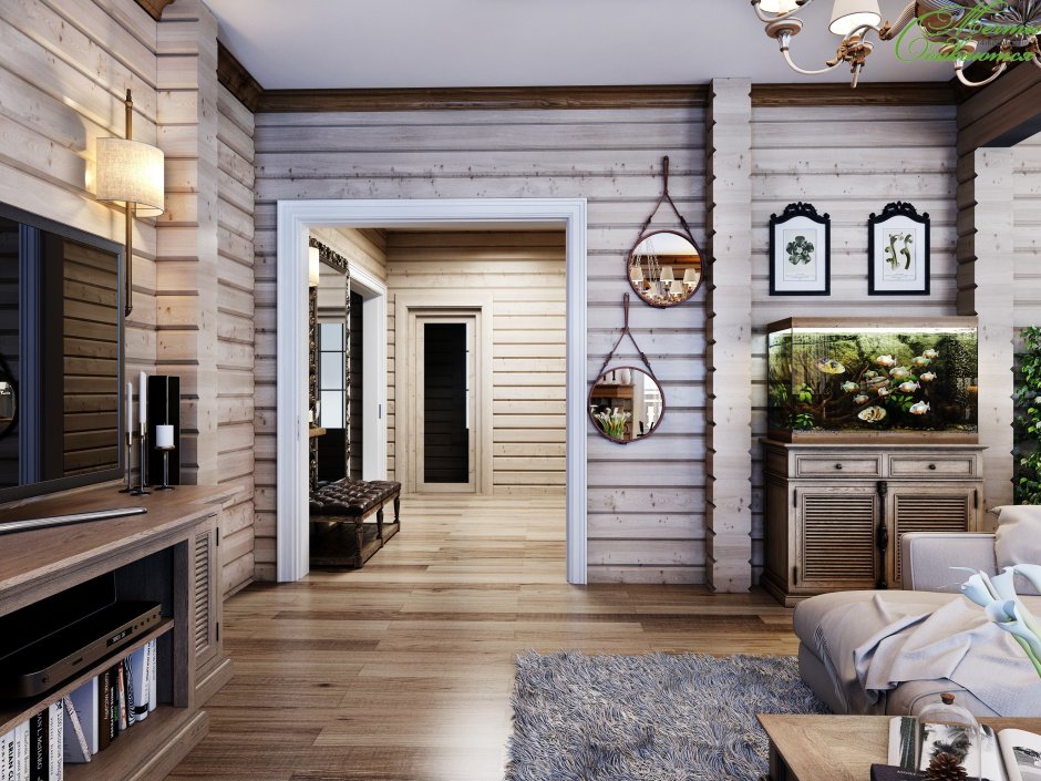 Крашеная вагонка Скандинавский стиль