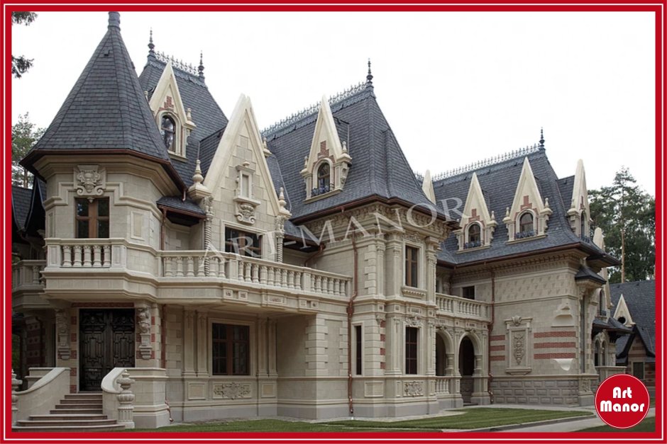 Проекты домов в стиле старинных замков