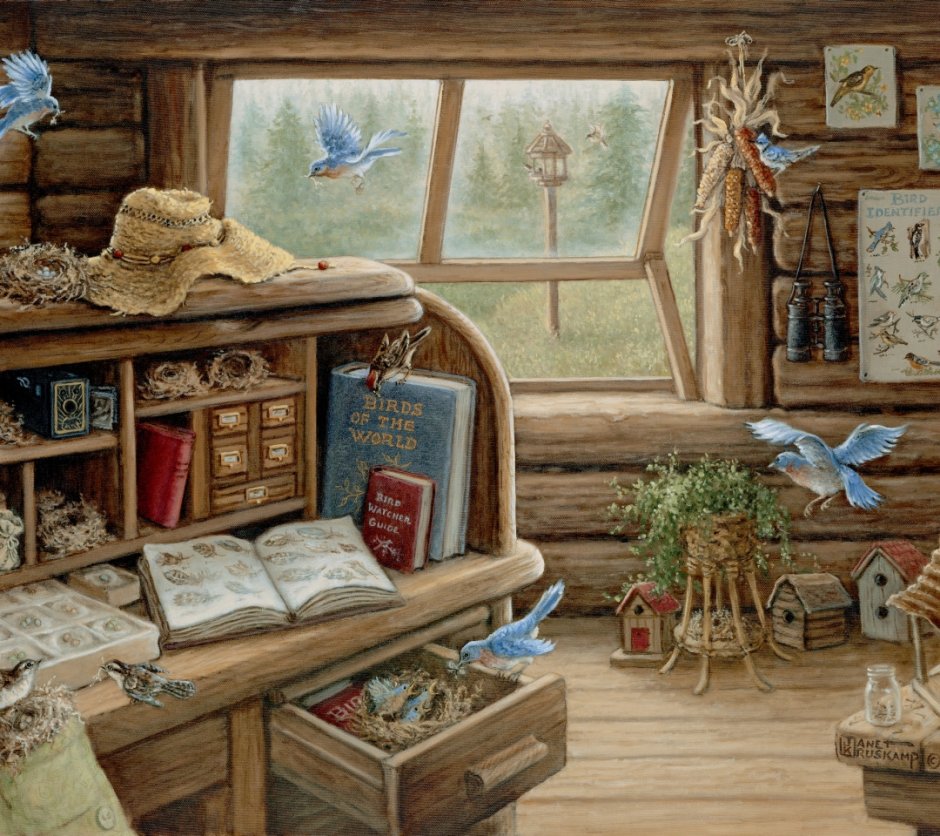 Уютные картины Janet Kruskamp