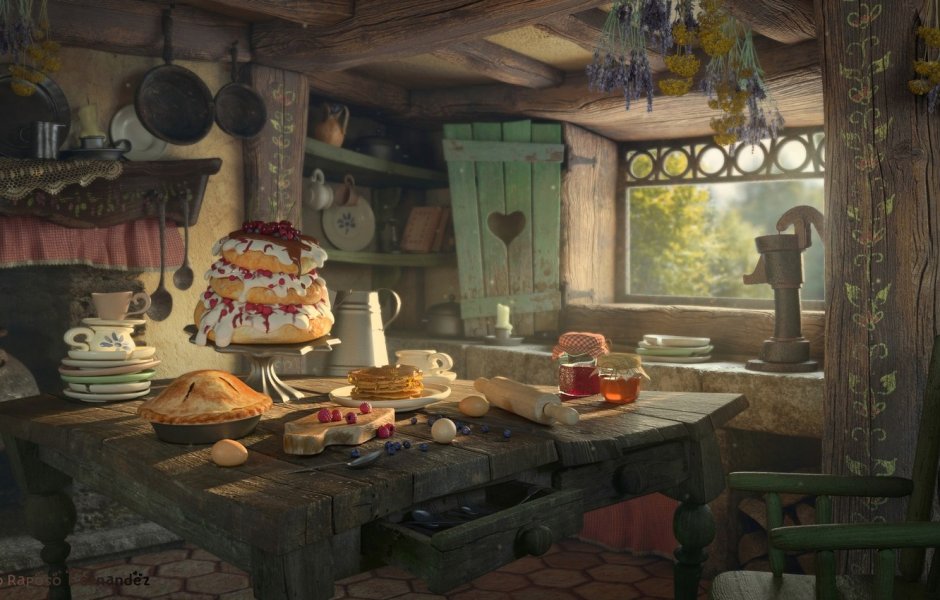 Домик Хагрида чаепитие