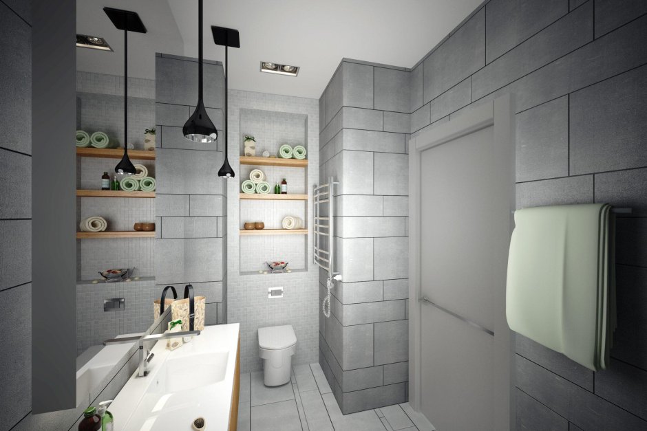 Ванна в стиле Минимализм 4 кв.м