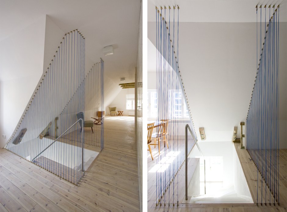 Ограждение проема лестницы