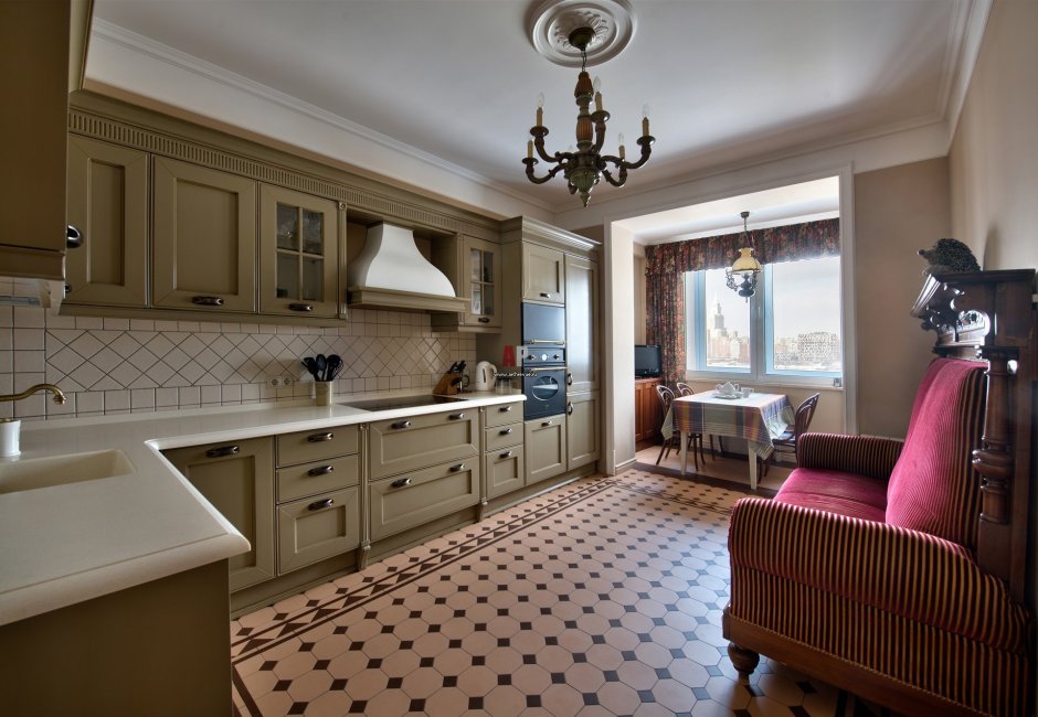 Английский стиль в интерьере кухни