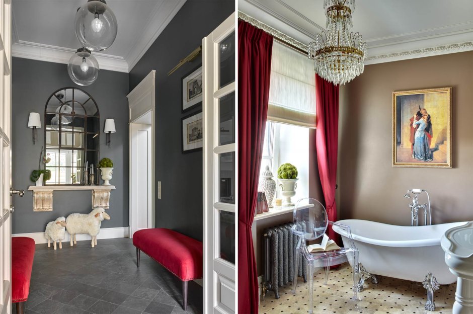 Яркая Неоклассика в интерьере