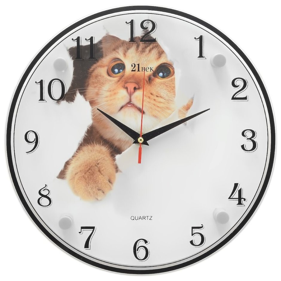 Часы настенные "котенок"