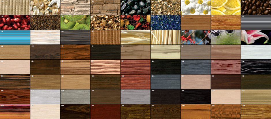 Расцветки стеновых панелей