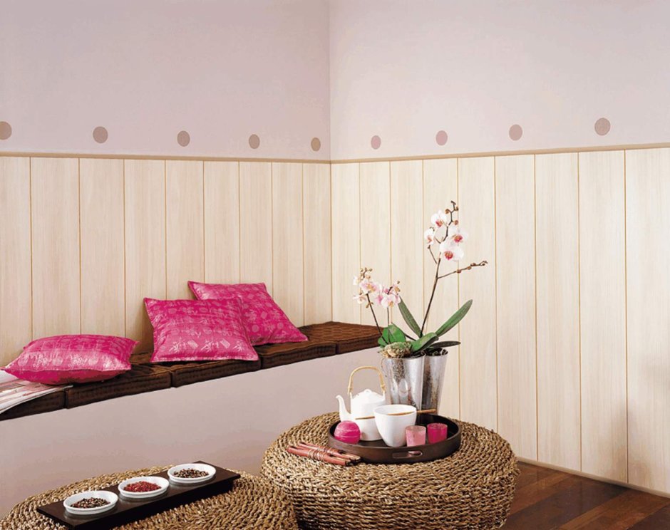 Панель ПВХ unique Яблоневый цвет зеленый 2,7м Кронапласт *12