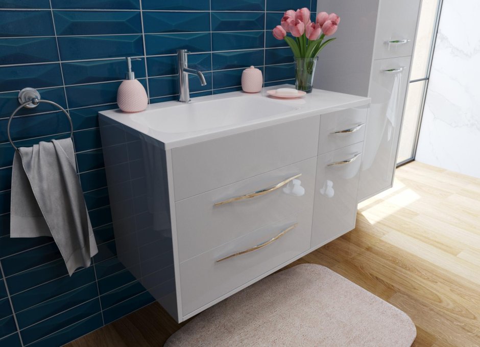 Тумба с раковиной Эстет Барселона 90 подвесная