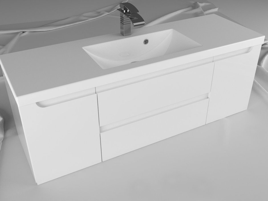 Тумба для ванны с раковиной Ethos 90 см d