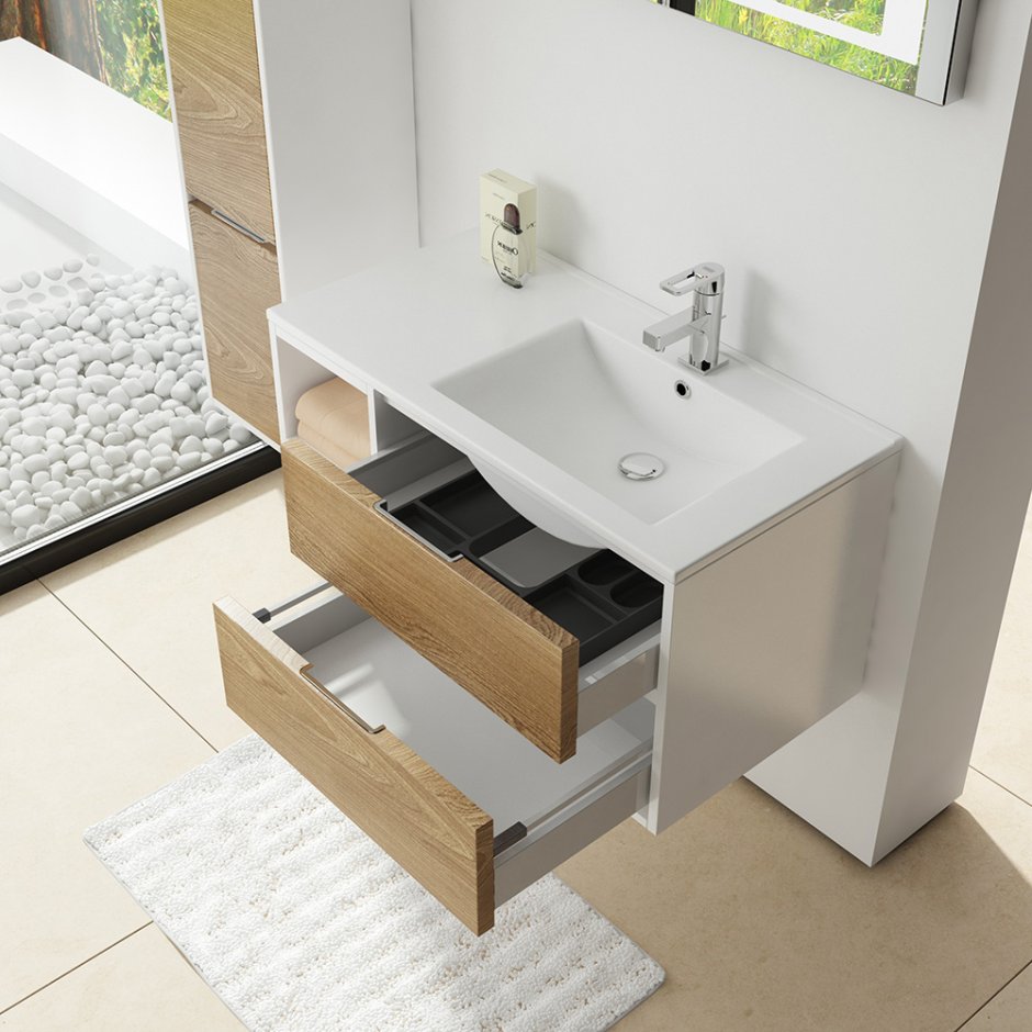 Тумба Эрика 55 +умывальник Исеть 55