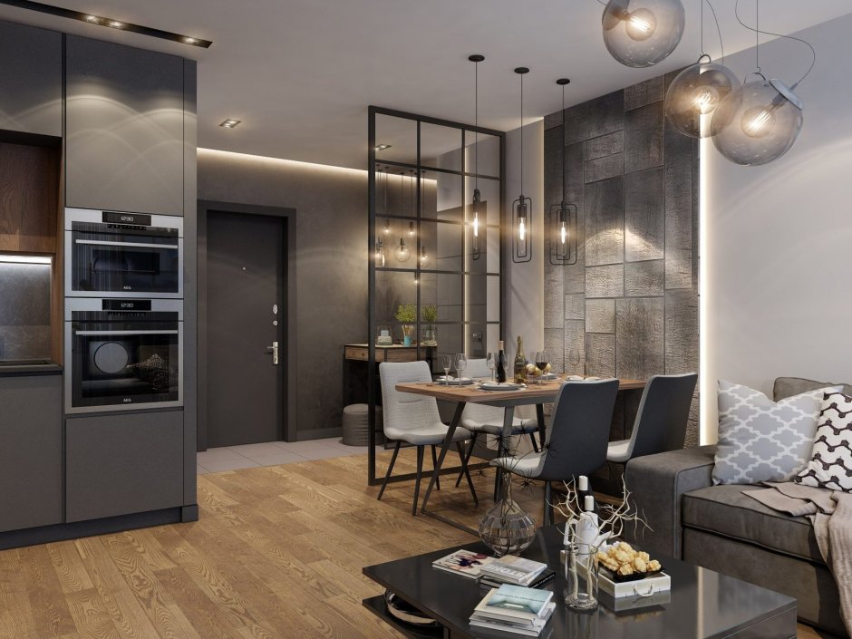 Дизайнерские решения кухня гостиная