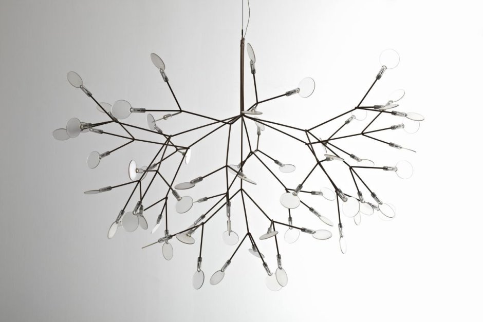 Люстра из ветки дерева