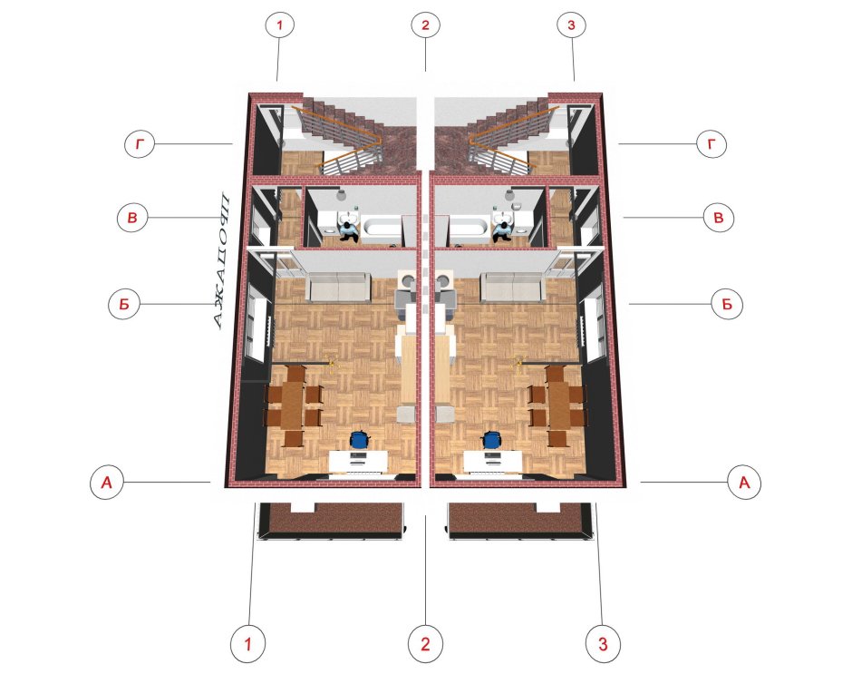 Планировка второго этажа в частном доме