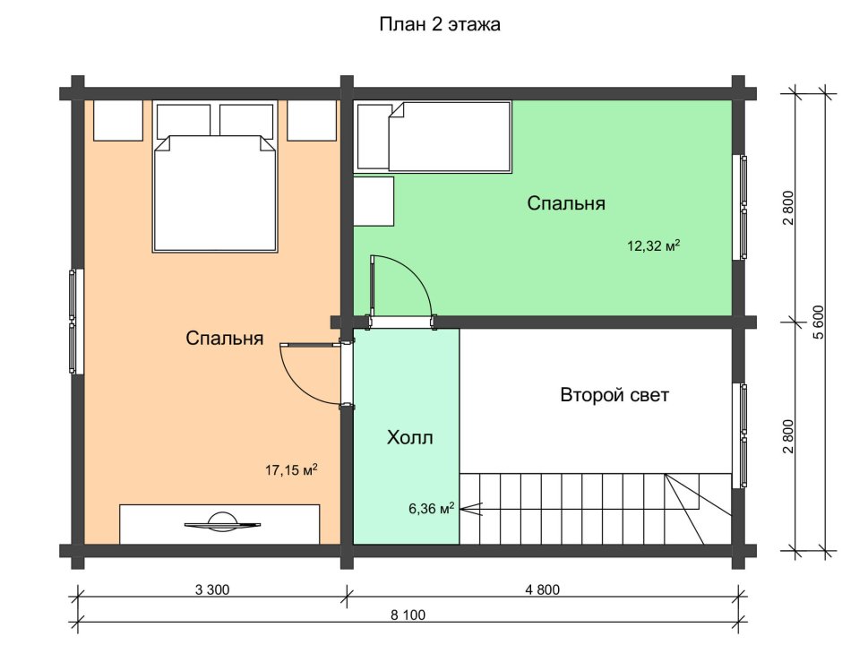 План 2 этажа