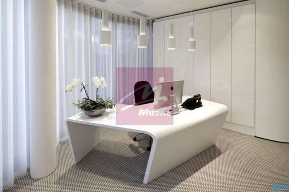 Кабинет в белом цвете