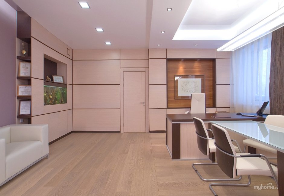 Интерьер приемной в офисе