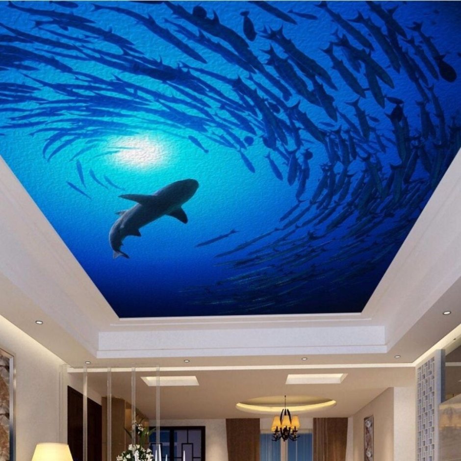 Натяжные потолки 3d