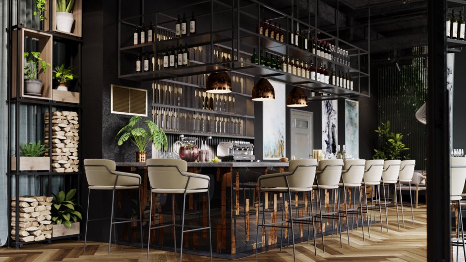 Терраса домашний бар