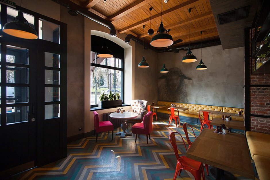 Пиццерия в стиле лофт