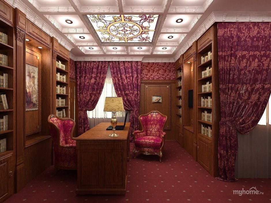 Интерьер кабинет Ампир