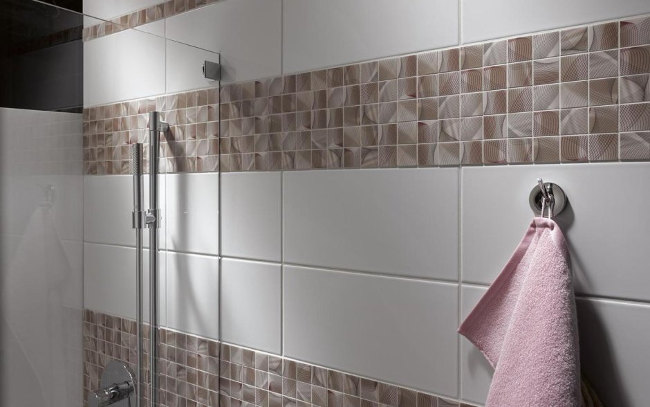 Комбинированная плитка с мозаикой